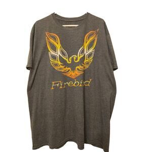 General Motors GM Pontiac Firebird Gray Retro Graphic Tshirt - 2XL